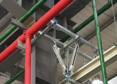运河该抗震支架的整体式支吊架结构协调性好